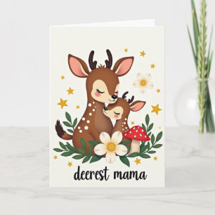 Très chère Maman Carte de l'amour de la forêt
