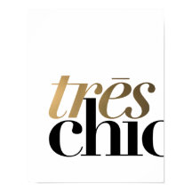 TRES CHIC 11x14'' | TYPOGRAPHIE POSTER