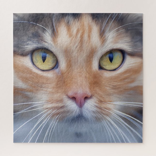 Très Cool Cat Face Jigsaw Puzzle (Vertical)