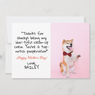 Très drôle   Carte de jour Fête de Chien Photo pou