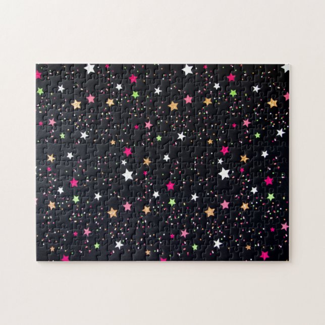 Très dur Noël Etoiles Motif Jigsaw Puzzle (Horizontal)