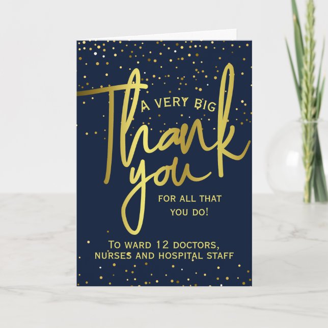 Très grand Merci Appréciation Hôpital Keyworker (Devant)