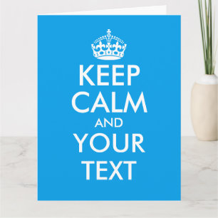 Très grand surdimensionné garder texte calme Carte