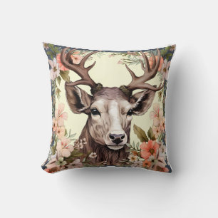 🦌 🎄 Très Joli Joyeux Coussin de rennes de Noël