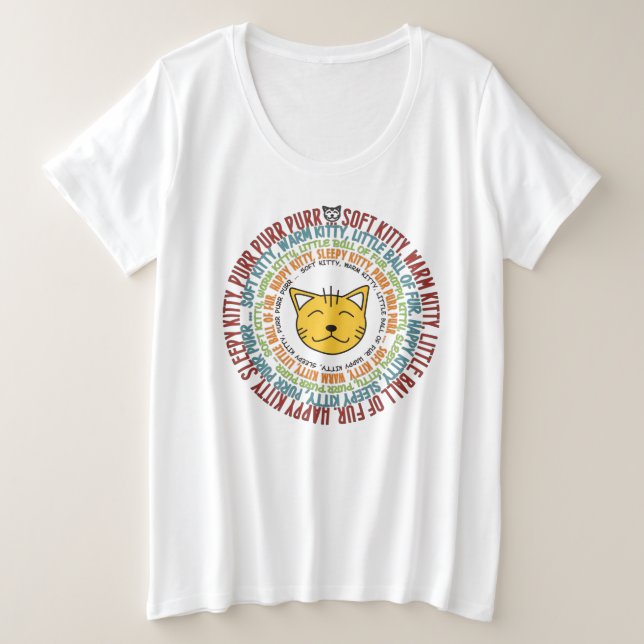 Très jolie chanson SOFT KITTY dans un T-shirt CERC (Design devant)