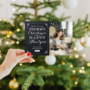 Très Joyeux Carte photo magnétique de Noël