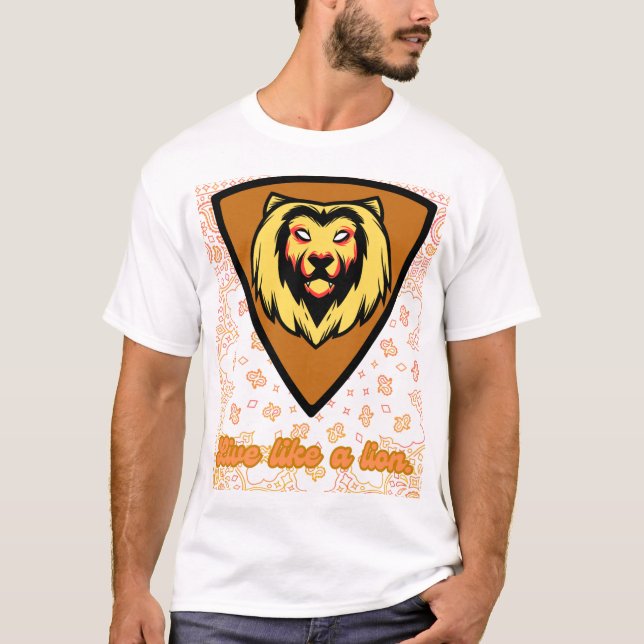 Très mignon design de T-shirt lion (Devant)