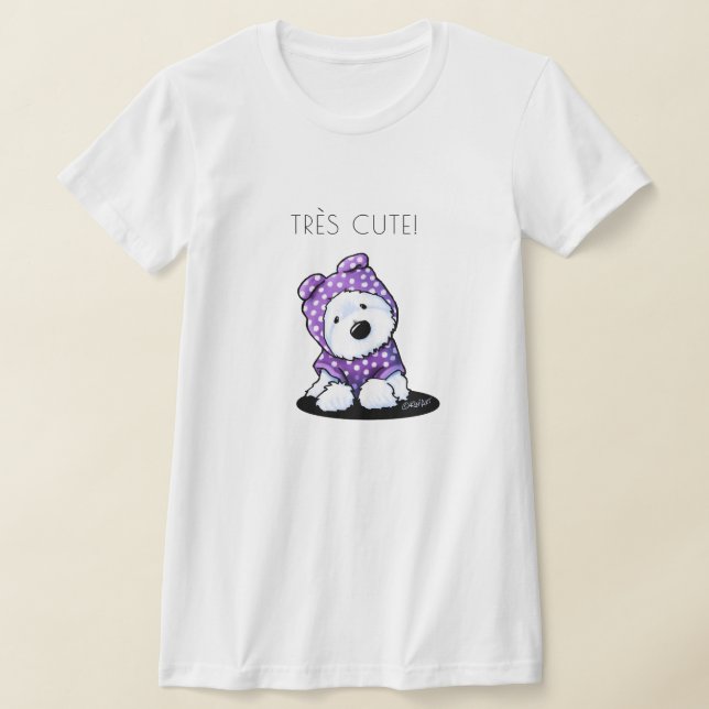 Très mignon T-shirt chien douillet (Poser)