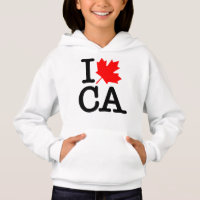 Très Poli Rouge Noir J'Aime Canada Feuille d'Érabl