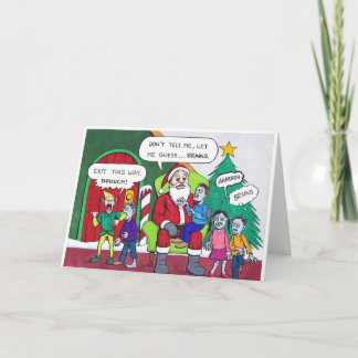 Très une carte de Noël de zombi
