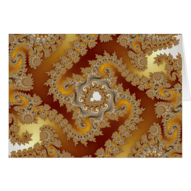 Trésor - carte de fractale (Devant horizontal)