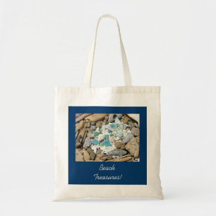 Trésors de plage Sacs fourre-tout Verre de mer ble