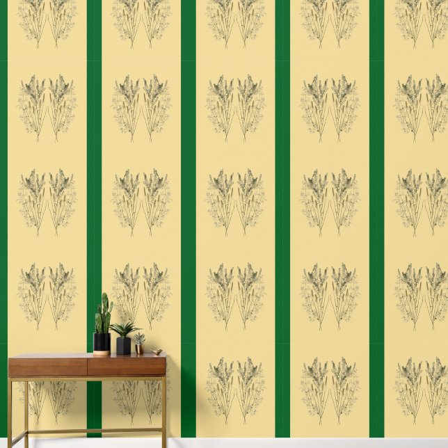 Trésors texturaux de l'été (C) sur un papier peint (Couloir)