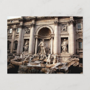 Trevi Fontaine Rome Italie Carte postale Voyage