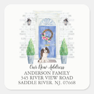 Tri Couleur King Charles Spaniel Porte Étiquette d