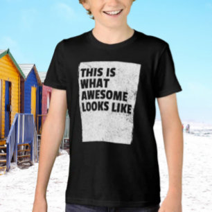 Tri-matière C'est à ça que ressemble "Awesome" T-shirt pour en