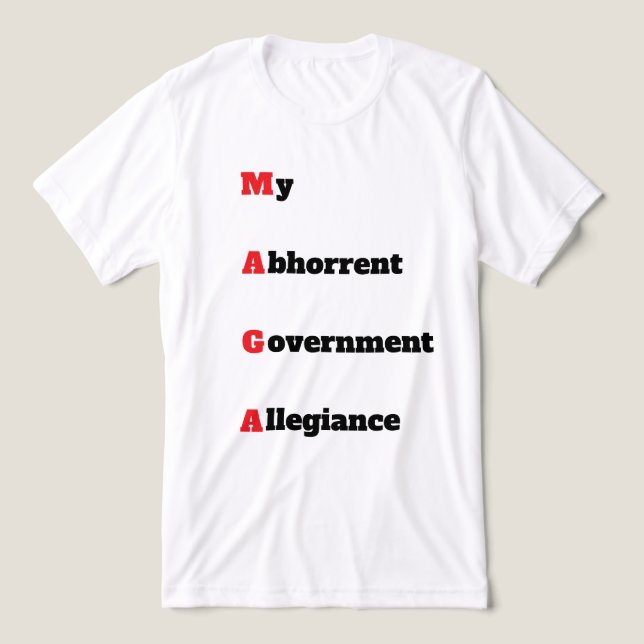 Tri-matière Chemise en T-shirt MAGA 3 (Design Recto)