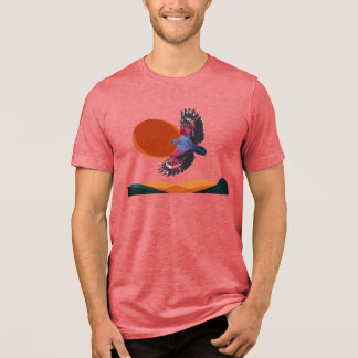 Tri-matière Chemise Tri-Blend T-Shirt oiseau en vol