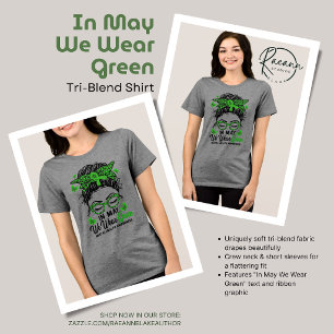 Tri-matière En mai, nous portons un T-shirt tri-mélange vert