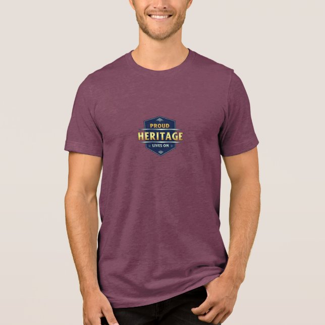 Tri-matière Fier Patrimoine Vit En T-shirt (Recto)