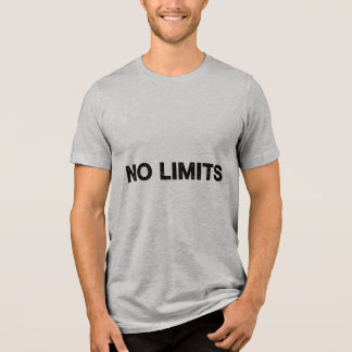 Tri-matière PAS DE LIMITES – T-Shirt Expressif avec Typos en C