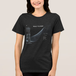 Tri-matière T-Shirt à l'art en ligne de structure minimaliste