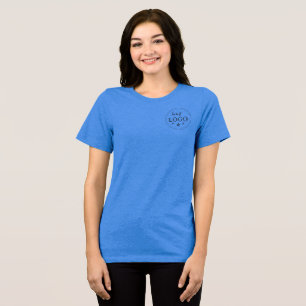 Tri-matière T-shirt BellaCanvas en bleu royal avec option logo