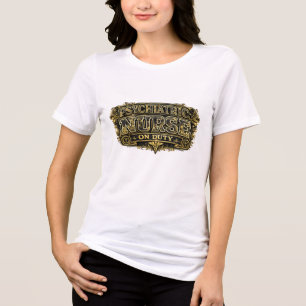 Tri-matière T-shirt d'infirmière en psychiatrie