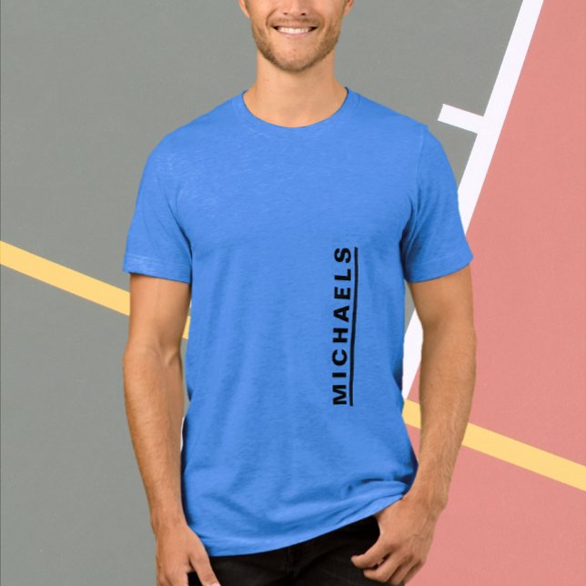 Tri-matière T-Shirt en noir de texte personnalisé (Créateur téléchargé)