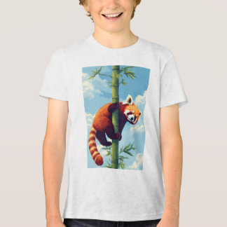 Tri-matière T-Shirt en Panda Rouge Joueur Pixel Art