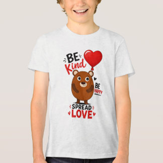 Tri-matière T-shirt enfant avec un ours en peluche