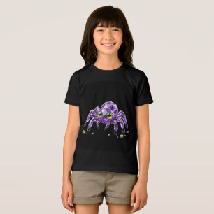 Tri-matière T-Shirt Enfant Halloween Araignée en Cristal