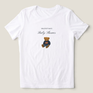 Tri-matière T-shirt pour Baby Shower avec un ours en peluche à