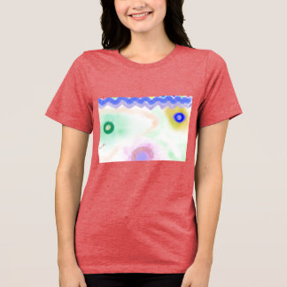 Tri-matière T-Shirt pour femmes en art impressionniste Galaxie
