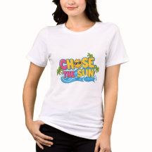 T-shirt pour femmes en mode vacances à la poursuit