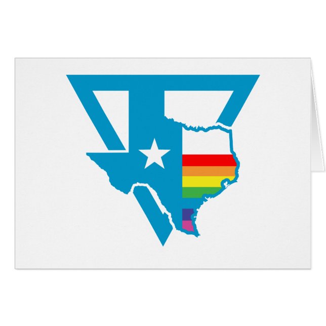 triangle arc-en-ciel du texas (Devant horizontal)