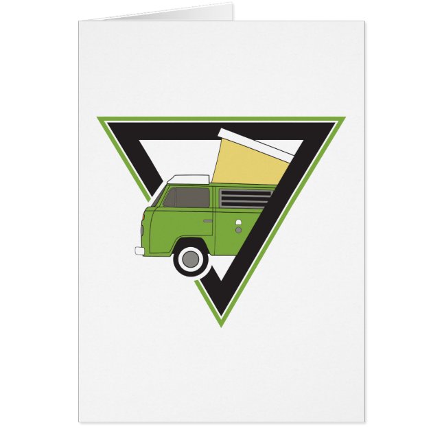 triangle classique camper vert camper van (Devant)