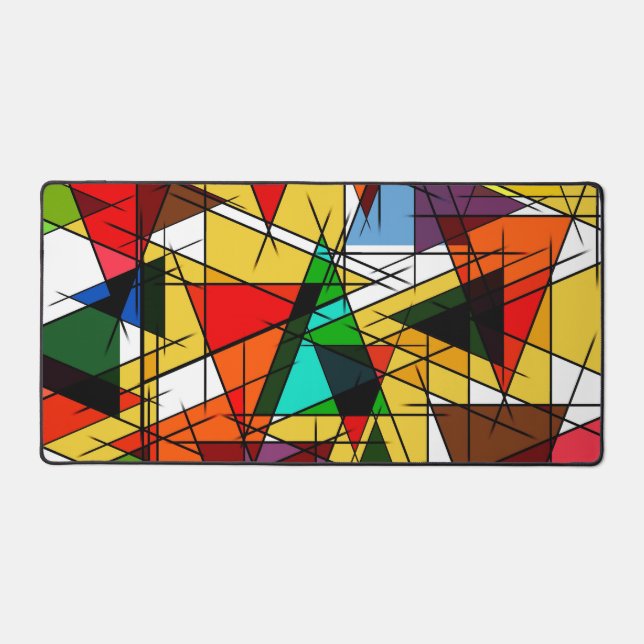 Triangle Coloré Géométrique Moderne  (Recto)