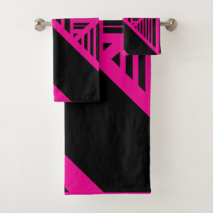 Triangle en Magenta et Noir