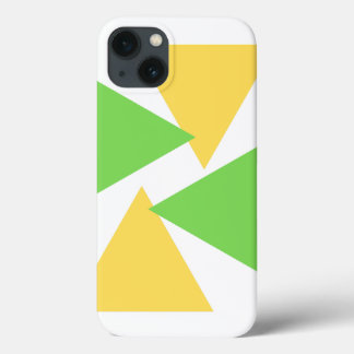 triangle vert jaune coque iphone