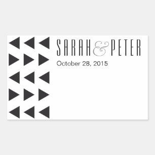 Triangles autocollants modernes personnalisés