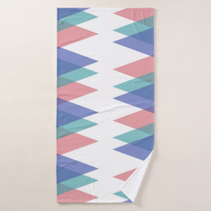Triangles bleu et corail