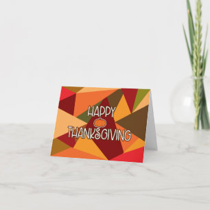 Triangles BON THANKSGIVING Carte de voeux d'automn