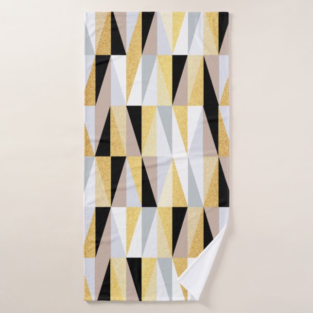 triangles de conception scandinave sans couture mo (Serviette de bain)