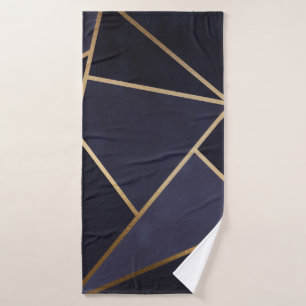 Triangles géométriques élégants et classe bleu mar