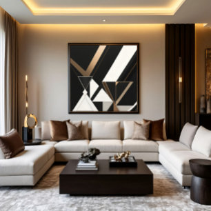 Triangles Géométriques Modernes Art Déco