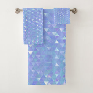 Triangles géométriques tendance violet bleu