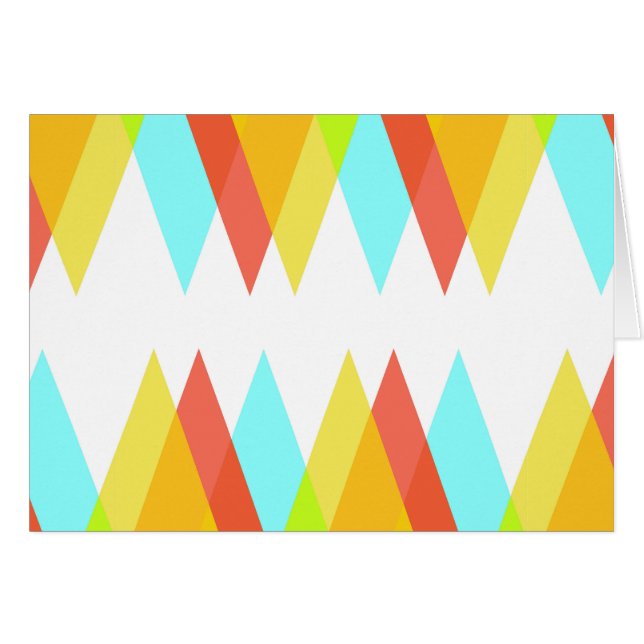 Triangles jaunes, rouges et bleus cadets (Devant horizontal)