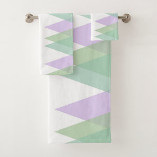 Triangles vert et lilas