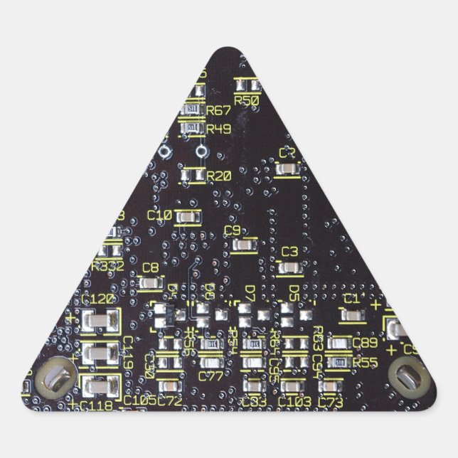 Triangulaire Balise cadeau de carte à circuit intégré Sticker t (Devant)